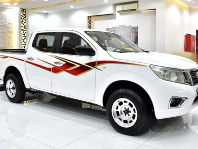 2019 Nissan Navara SE 4 Cylinders Engine White Red Pick Up Truck GCC Specs