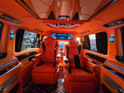 2018 Mercedes-Benz V250 2.0L 4-Cylinder Turbo Black Orange Luxury MPV