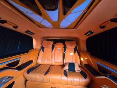2018 Mercedes-Benz V250 2.0L 4-Cylinder Turbo Black Orange Luxury MPV