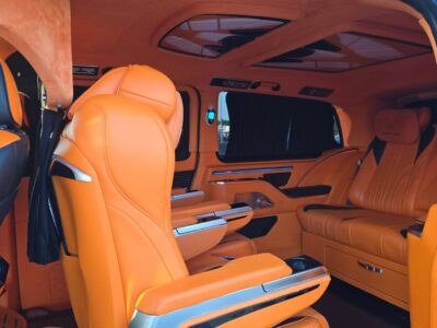 2018 Mercedes-Benz V250 2.0L 4-Cylinder Turbo Black Orange Luxury MPV