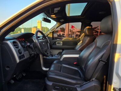 2011 Ford Raptor 6.2 Liters V8 Cylinder Petrol Engine White Black Pick Up Truck