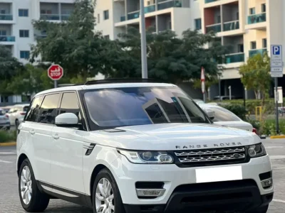 2016 Land Rover Range Rover Sport HSE 6 Cylinders Engine White Brown SUV