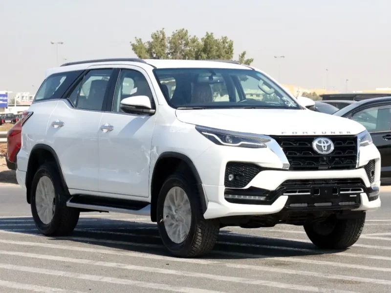 2025 Toyota Fortuner SR5 6 Cylinders Engine White Tan SUV GCC Specs