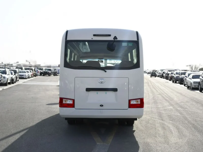 2025 Toyota Coaster 2.7L 4 Cylinders Engine White Grey Bus GCC Specs