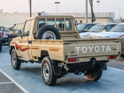 2009 Toyota Land Cruiser Pick Up PICKUP DLX 4.5L Beige Grey Truck