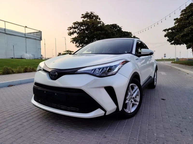 2021 Toyota C-HR VX Hybrid 4 Cylinders Engine White Grey Hatchback GCC