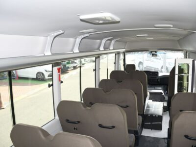 2025 Toyota Coaster 2.7L 4 Cylinders Engine White Grey Bus GCC Specs