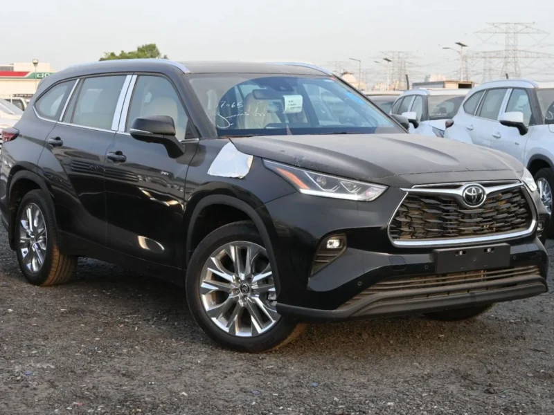 2025 Toyota Highlander 2.5L 4 Cylinders Engine Hybrid Limited Black Grey SUV