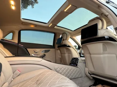 2018 Mercedes-Maybach S-Class S650 12 Cylinders Engine White Beige Sedan