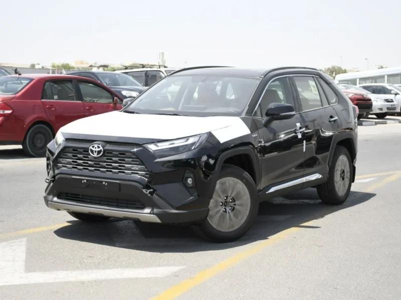2025 Toyota RAV 4 2.5L Hybrid Mid Option 4 Cylinders Engine Black Beige Crossover GCC Specs