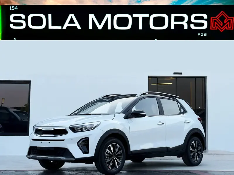 2025 Kia KX1 Other 4 Cylinders Engine White Black Hatchback