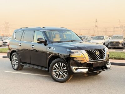 2021 NISSAN ARMADA SL 5.6 Liters V8 Cylinder Engine Black Beige SUV RWD