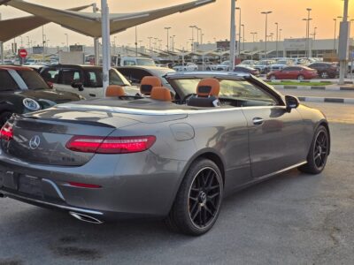 2018 Mercedes-Benz E300 2.0L inline-4 Turbo Engine Grey Orange Convertible