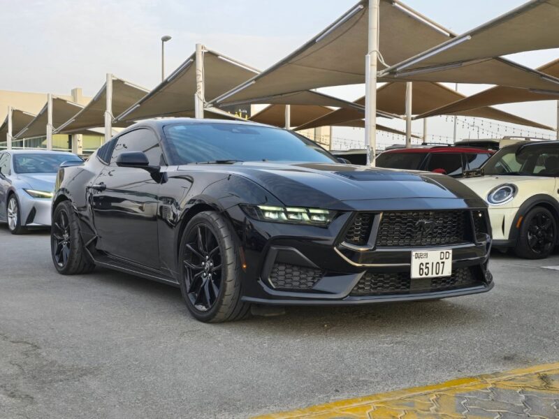 2024 Ford Mustang 5.0 Liters V8 Engine Black Coupe Manual Gear