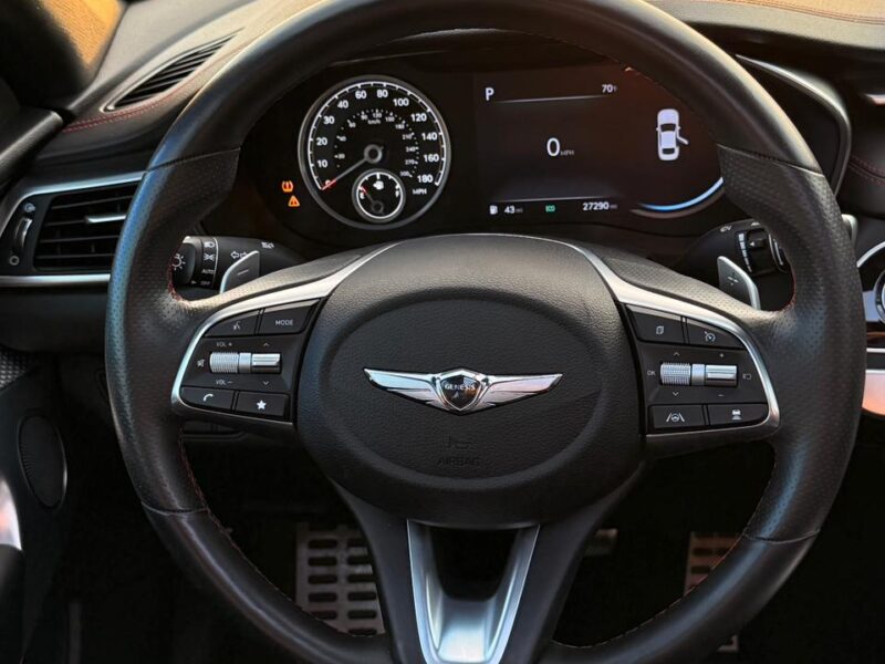 2023 Genesis G70 2.0L Turbo 4 Cylinders Engine Petrol Grey Black Sedan AWD