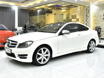 2015 Mercedes-Benz C-Class C250 4 Cylinders Engine White Red Coupe
