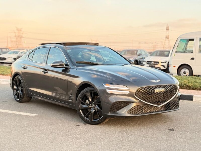 2023 Genesis G70 2.0L Turbo 4 Cylinders Engine Petrol Grey Black Sedan AWD
