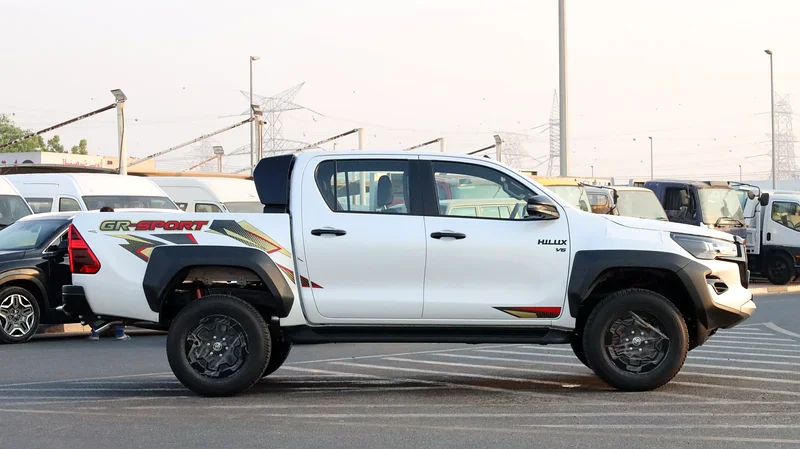 2025 Toyota Hilux GR Sport 6 Cylinders Engine White Black Pick Up Truck
