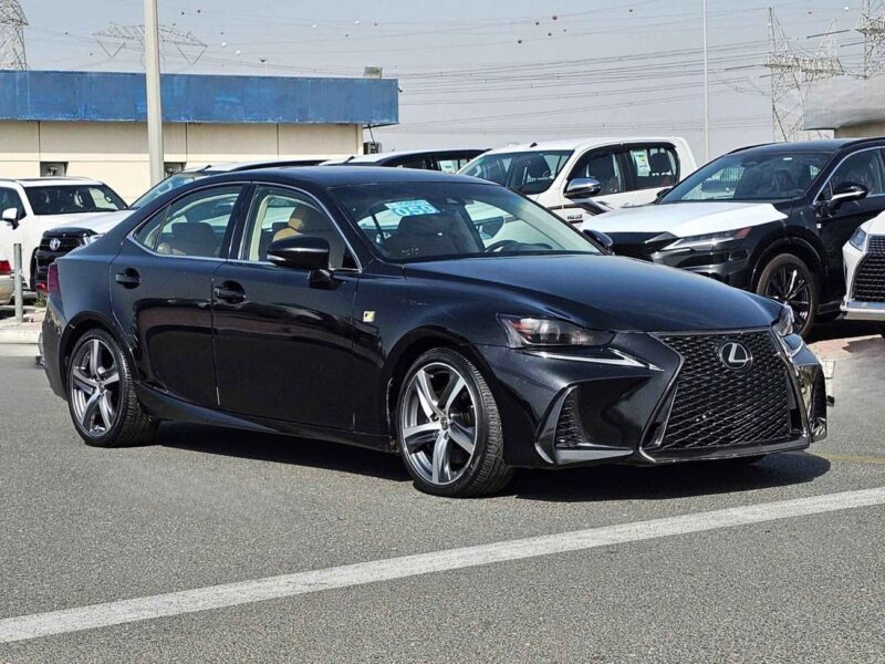 2019 Lexus IS300 SPORT 3.5L V6 PETROL Black Tan Sedan American Specs