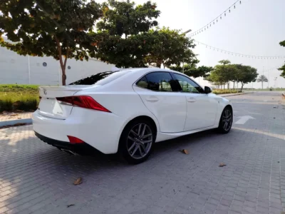 2017 Lexus IS-Series 350 6 Cylinders engine White Maroon Sedan American Specs