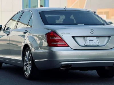 2012 Mercedes-Benz S-Class S 550 8 Cylinders Engine Silver Black Sedan RWD