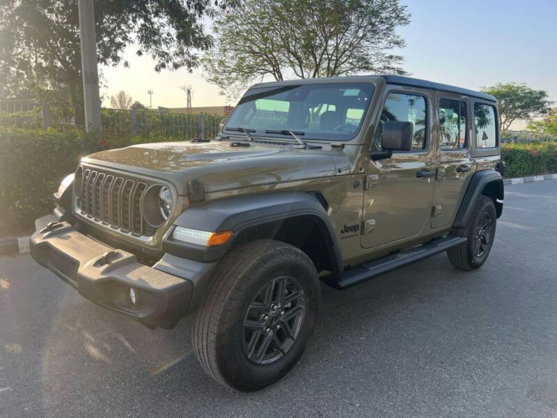 2025 Jeep Wrangler Unlimited Sport S 2.0L Turbo 4 Cylinder Engine A/T Green Grey SUV