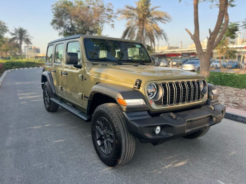 2025 Jeep Wrangler Unlimited Sport S 2.0L Turbo 4 Cylinder Engine A/T Green Grey SUV