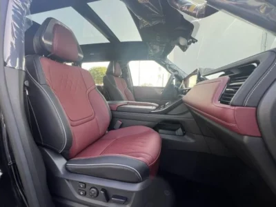2025 nfiniti QX80 Autograph Bench Chairs 3.5L 6 Cylinder Engine Black Red SUV