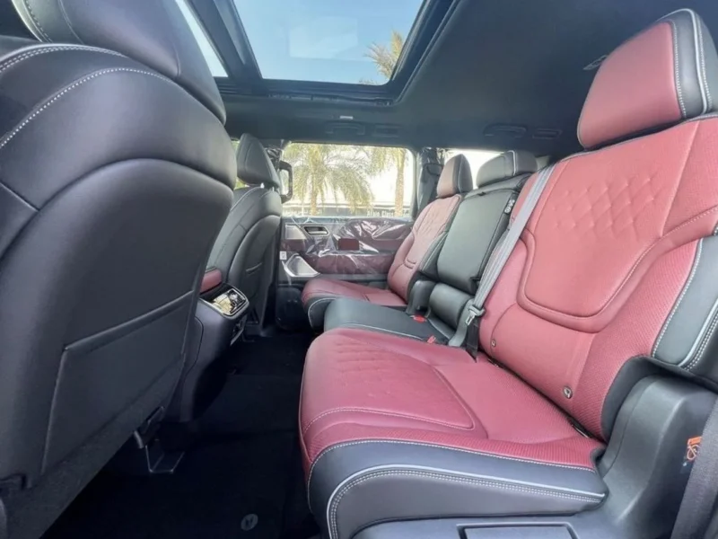 2025 nfiniti QX80 Autograph Bench Chairs 3.5L 6 Cylinder Engine Black Red SUV