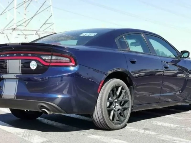 2017 Dodge Charger SXT 5.7 Liter V8 PETROL Engine Blue Red Sedan
