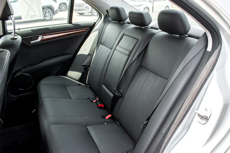 2008 Mercedes-Benz C-Class C250 6 Cylinders Engine Silver Black Sedan Clean Car