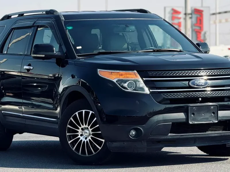 2013 Ford Explorer Ecoboost 6 Cylinders Petrol Engine Black White SUV