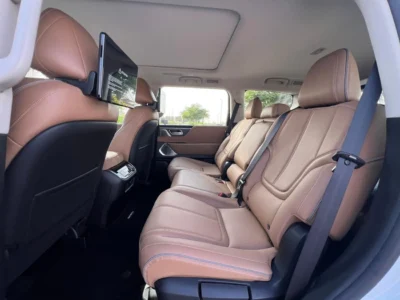 2025 Infiniti QX80 Sensory 3.5L Twin-Turbo V6 Engine White Tan SUV GCC Specs