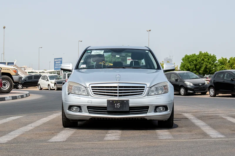 2008 Mercedes-Benz C-Class C250 6 Cylinders Engine Silver Black Sedan Clean Car