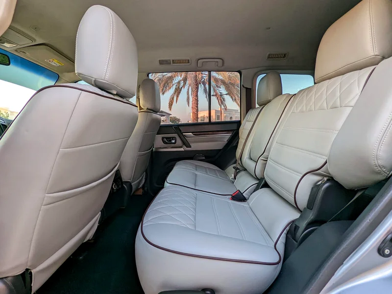 2013 Mitsubishi Pajero GLS MID 6 Cylinders Engine Silver Beige SUV GCC