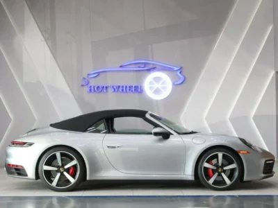 2021 Porsche 911 Carrera S 3.0L Twin-Turbocharged Flat-Six Grey Black Convertible