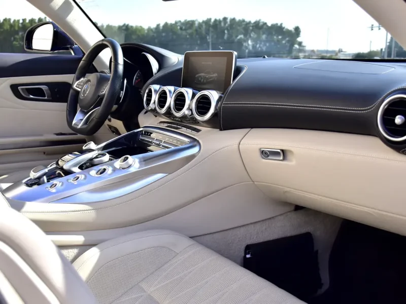 2018 Mercedes-Benz AMG GT 8 Cylinders Engine Blue Beige Convertible GCC Specs