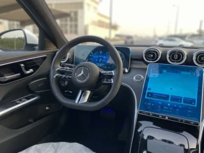 2024 Mercedes-Benz C260 1.5L Turbo 4 Cylinders Engine White Black Sedan
