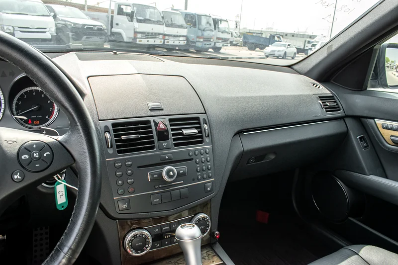 2008 Mercedes-Benz C-Class C250 6 Cylinders Engine Black Sedan Clean Car