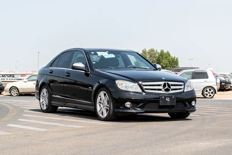 2008 Mercedes-Benz C-Class C250 6 Cylinders Engine Black Sedan Clean Car
