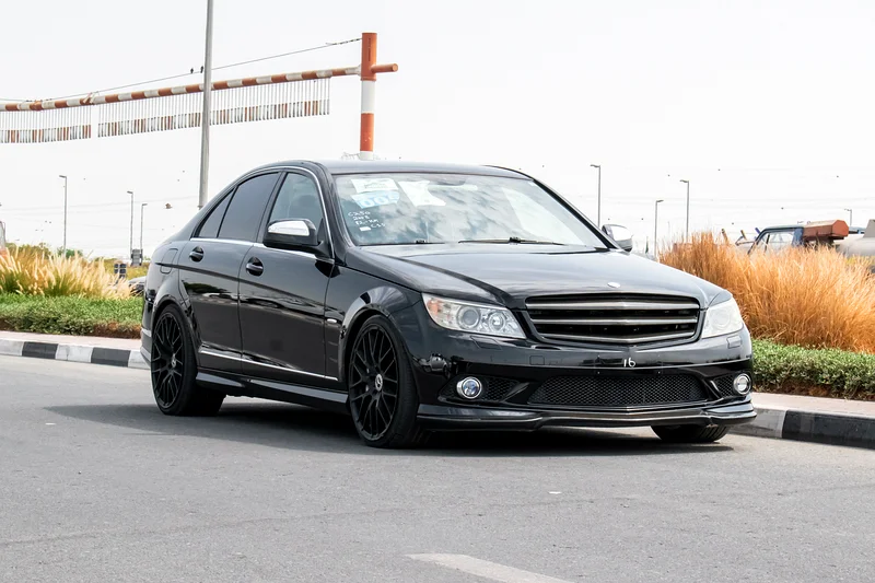 2008 Mercedes-Benz C-Class C250 6 Cylinders Engine Black Sedan Clean Car