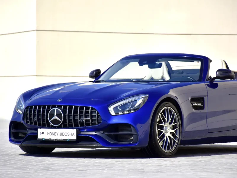 2018 Mercedes-Benz AMG GT 8 Cylinders Engine Blue Beige Convertible GCC Specs