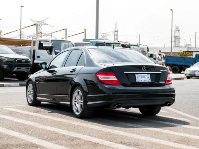 2008 Mercedes-Benz C-Class C250 6 Cylinders Engine Black Sedan Clean Car