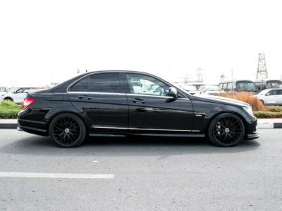 2008 Mercedes-Benz C-Class C250 6 Cylinders Engine Black Sedan Clean Car