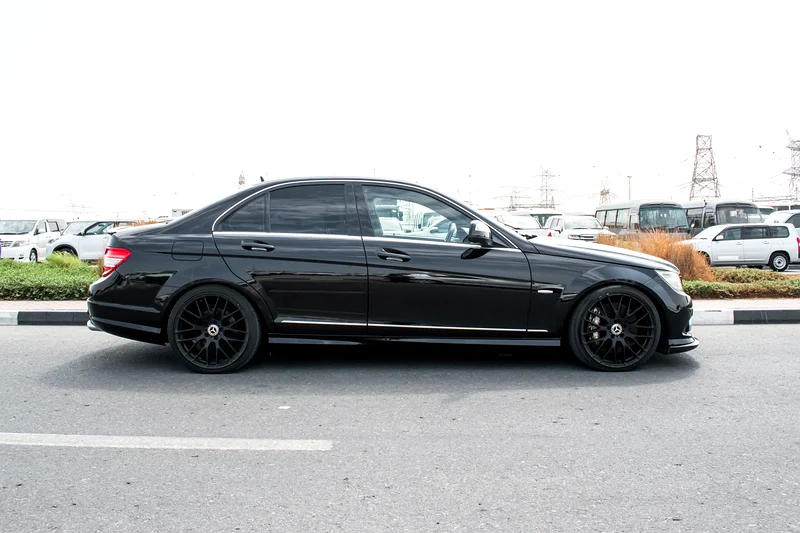 2008 Mercedes-Benz C-Class C250 6 Cylinders Engine Black Sedan Clean Car
