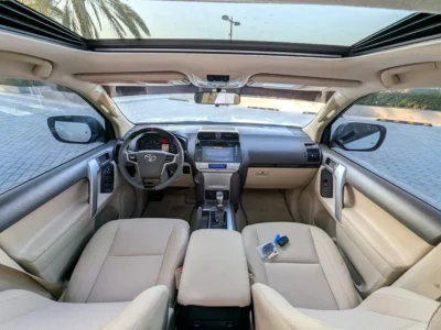 2018 Toyota Prado GXR FULL OPTION GCC Specs V6 4.0L White Beige SUV