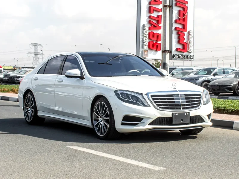 2015 Mercedes-Benz S-Class S 500l 8 Cylinders Petrol Engine White Black Sedan