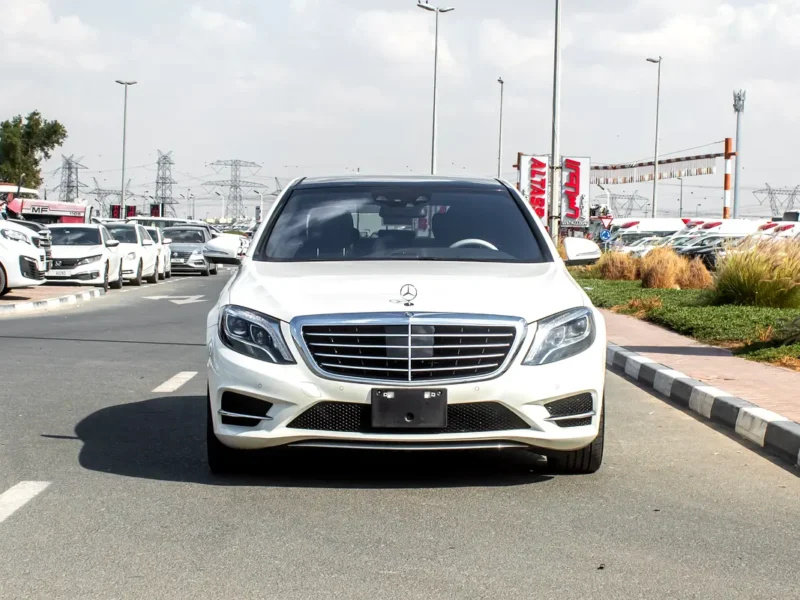 2015 Mercedes-Benz S-Class S 500l 8 Cylinders Petrol Engine White Black Sedan