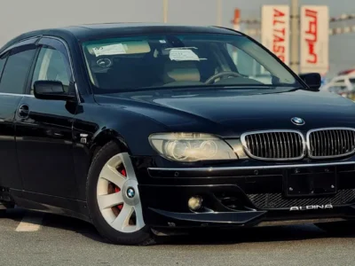 2007 BMW 7-Series 750i 8 Cylinders Engine Black Beige Sedan Neat and Clean Car