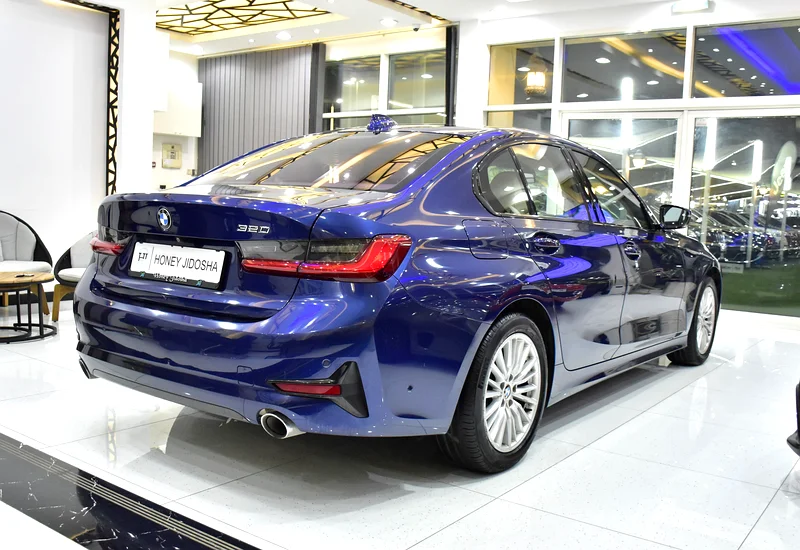 2020 BMW 3-Series 320i 4 Cylinders Engine Blue Beige Sedan